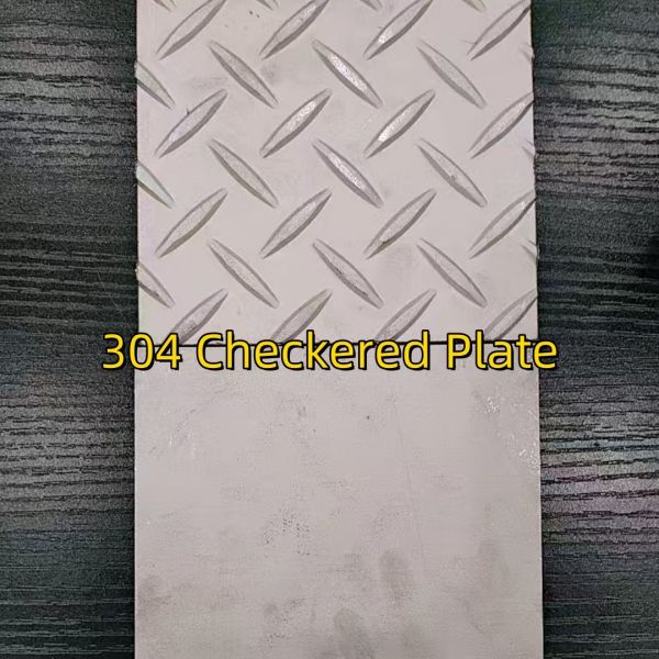 304 Grade Stainless Steel Checkered Plate for Floor 1219*2438mm Can Be Customized