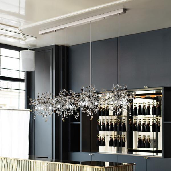 Vislumbrar a luz de teto de ramificação do candelabro de Chrome do disco personalizada