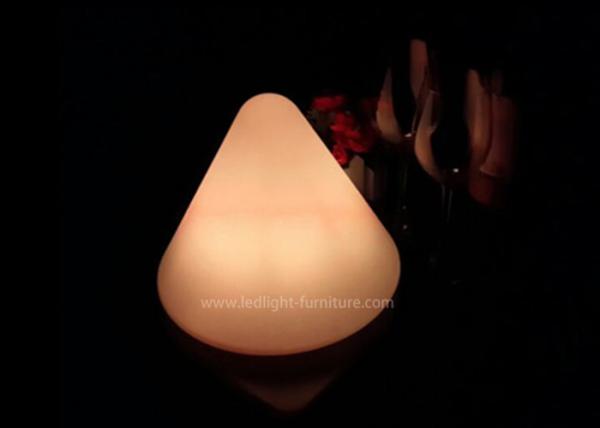 Candeeiros de mesa decorativos a pilhas do diodo emissor de luz, luz cônica da noite do bebê do RGB