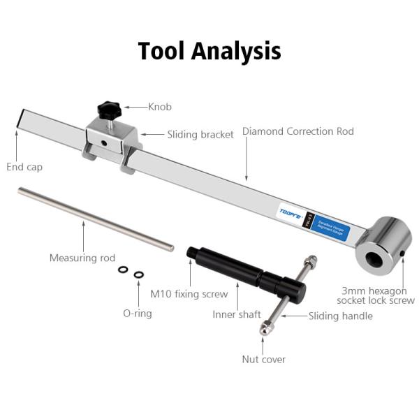 Bike Derailleur Hanger Corrector Correct Rear Shift Lugs with Design Bike Repair Tool
