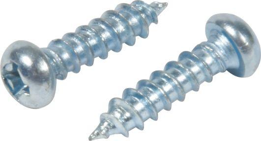 Blue Cup Pan Head Screw , Self Tapping Metal Screws With 4mm Diameter