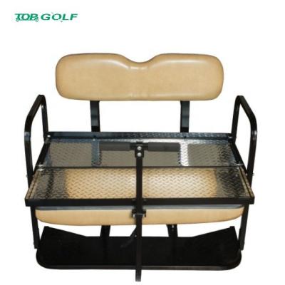Carrinho de golfe Flip Seat Kit traseiro de Buff Leather Club Car DS