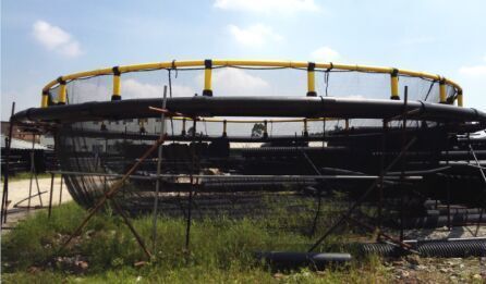 PEHD Quadré Aquaculture Cage d'élevage de poissons OEM Pipe flottante 200 mm/250 mm/315 mm/350 mm/400 mm