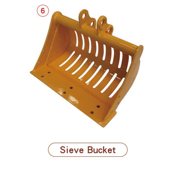 EPA Certificate MINI Excavator Bucket Accessories Multiple Use