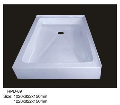Acrylic shower tray, shower basin,acrylic shower base HDP-09