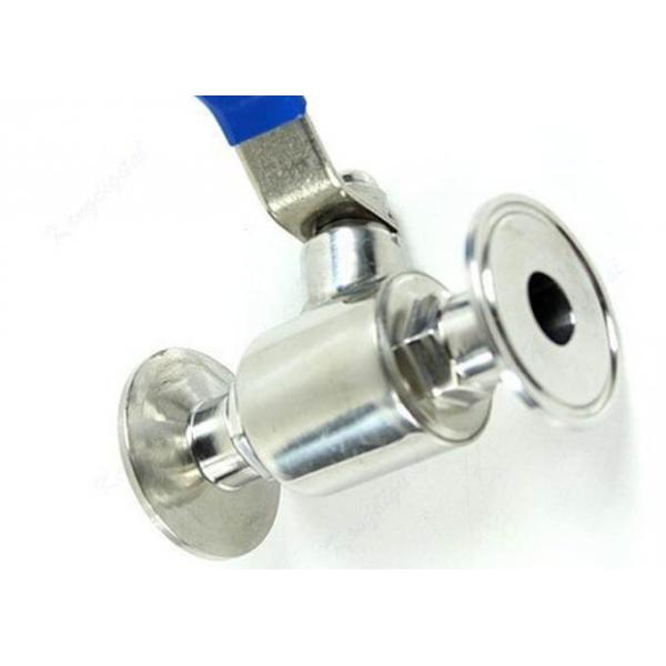 AISI 316L Stainless Steel Sanitary Ball Valves Two Way For Food Industry Piping System