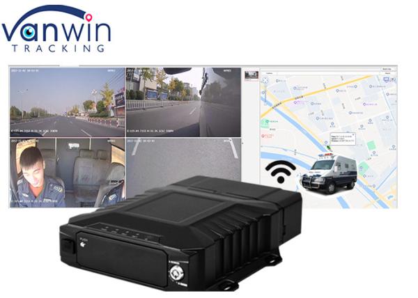 1080P4CH 3G 4G Wifi H.265 Voiture blindée de suivi 4 canaux DVR mobile