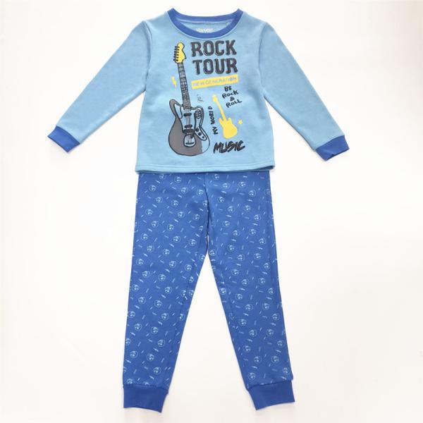 Polyester/Cotton Kids Winter Pajamas Customized Logo Accepted for Thick Thermal