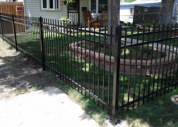 Ornamental Metal Railings Automatic Security Gates Commercial For Courtyard Fence