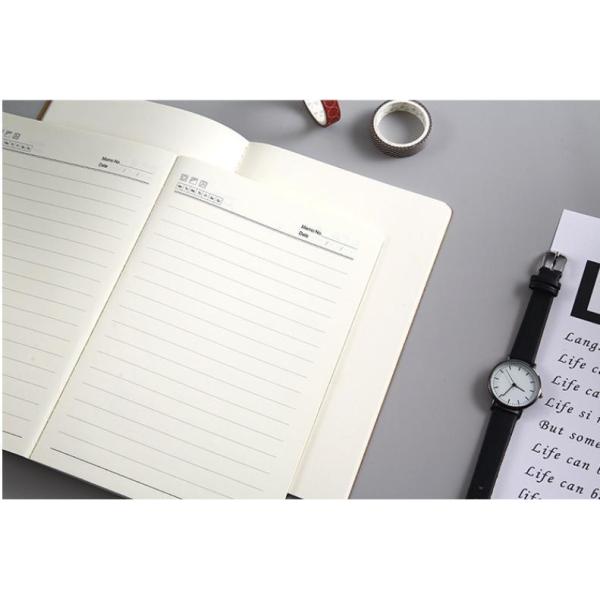100 Pages/ 50 Sheets Soft Kraft Cover Notebook Perfect for Students and Professionals