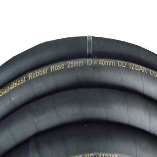 Abrasive 290psi 50m Length Excavator Hydraulic Hoses , Sandblast Rubber Hose