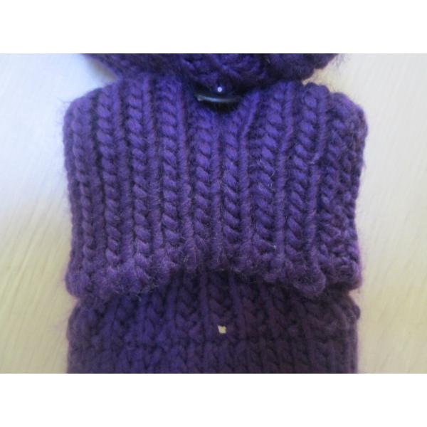 Ladies Acrylic/Ice land Yarn Glove/Mitt with Cross Hawse--Thinsulate glove--Fashion glove--Solid color