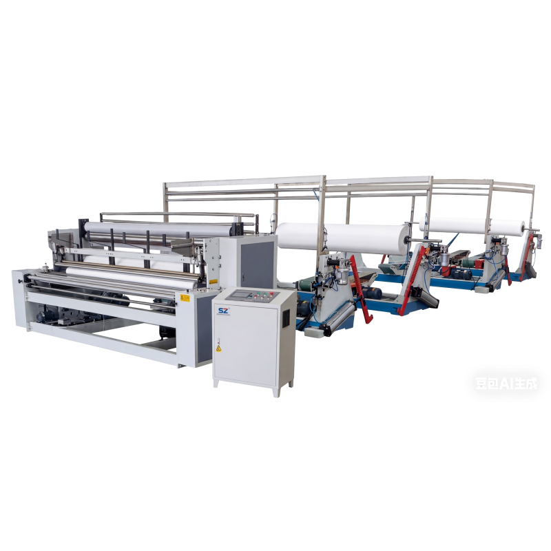 Perforating Size 110mm Customizable Toilet Paper Rewinding Machine Jumbo Roll Core Diameter 762mm Finished Product Diameter 90 300mm