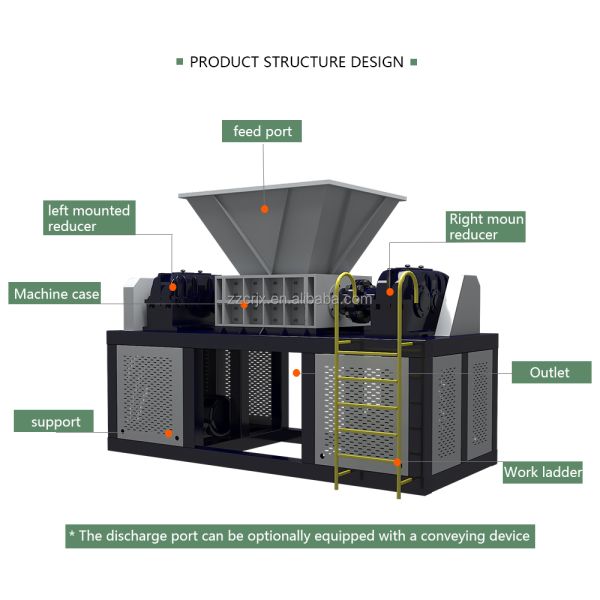Platform Recommended 3 Tons Per Hour Straw Shredder Round Bale Straw Shredder Biomass Briquette Crusher