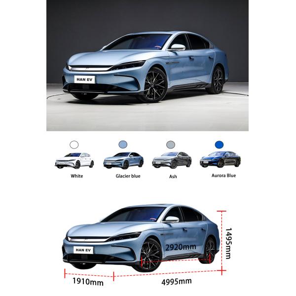 Умный инновационный электромобиль 715 км компактный 5-местный электромобиль BYD Han