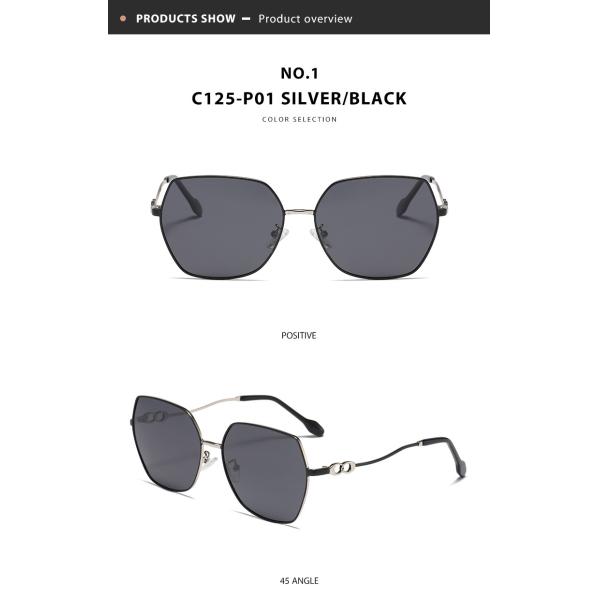 Неубедительные солнечные очки рамки металла цвета градиента поляризовыванные для женщин