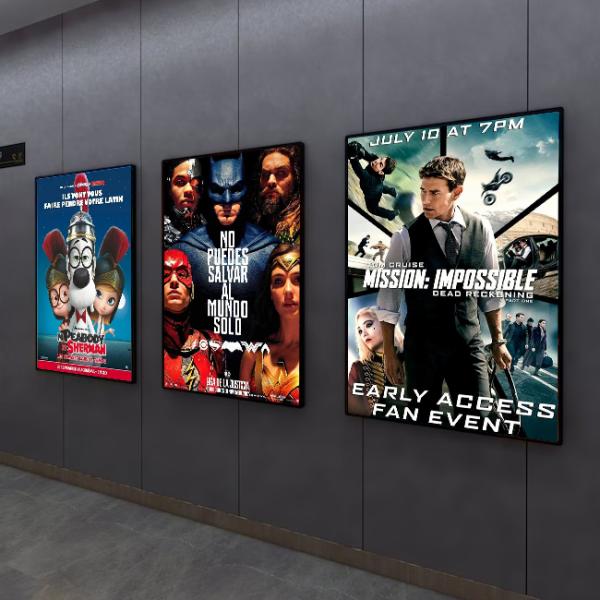 Фильмовый плакат Светофорная коробка Алюминиевая рама Ультратонкая рекламная коммерческая светофора