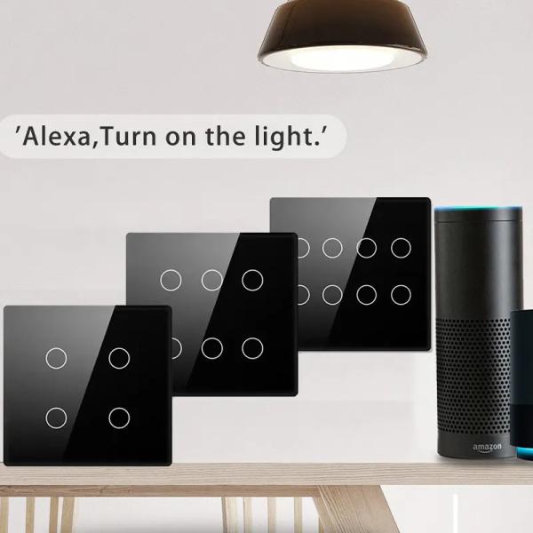 Glomarket Smart Wifi Brazil 118*124 Switch Work with Google Alexa Assistant Tuya Smart Light Switch for Home