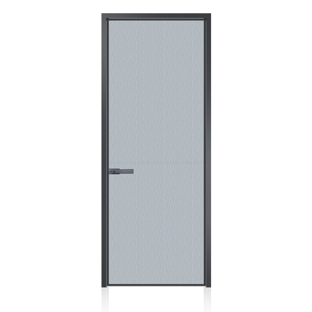 Indoor 8mm Single Glass Aluminium Casement Doors Modern Design