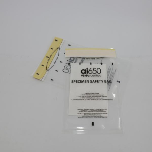 Protect Biohazard Materials APS4X320 95kPa Specimen Bags For Healthcare Services