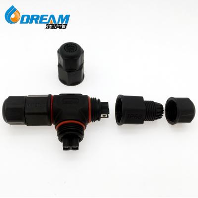 Led Lighting Assembly ROHS Waterproof Nylon Solderless Screw Terminal Connector Conector em forma de T