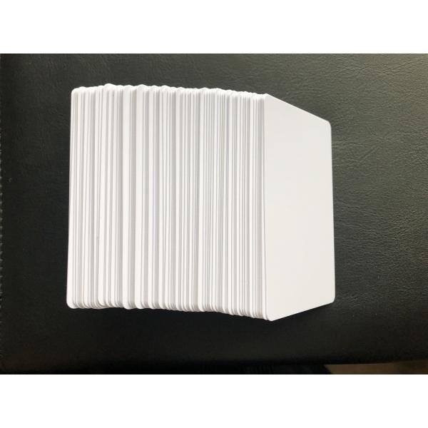 Tarjetas de visita en blanco del PVC del blanco de la venta al por menor CR80 Reprintable 85.5mm*54m m brillantes