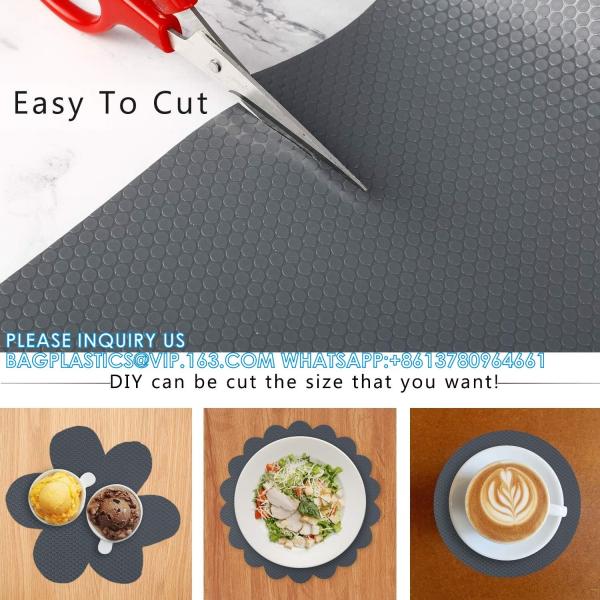 Shelf Liner Kitchen Cabinet Drawer Mats 11.8 Inch Wide X 13 Feet Long, Non Adhesive EVA Plastic Washable