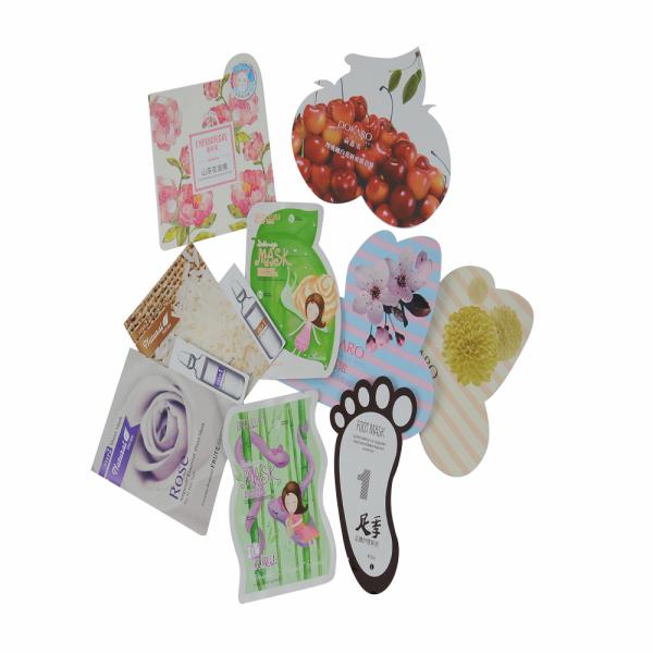 Kraft Paper Heat Seal Pouches Aluminum Foil Facial Mask Packaging Bag