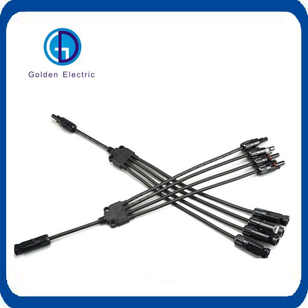 4 Input 1 Output Connector with Branch Cable UL94V-0 Flame Class and High Power