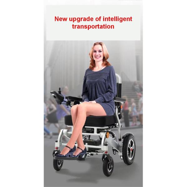 Electric Aluminum Alloy Folding Wheelchair for Elderly 201-500W Durable Construction