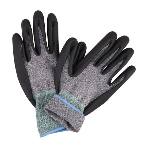 Industrial production line homework hand safety protection PU palmprint knitted gloves