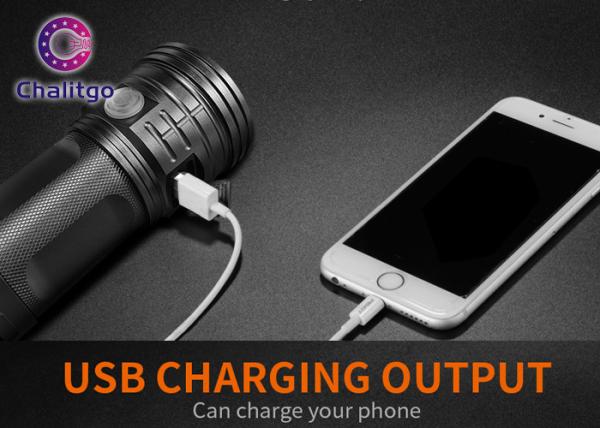 IPX5 Ultra Bright LED Flashlight Handheld Worklight 300m-500m Distance 3.7V