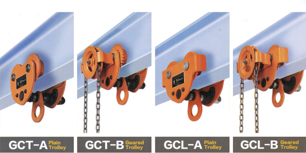 Adjustable Span Monorail Hoist Trolley 0.5T-10T Manual Monorail Trolley With Bearing Wheels