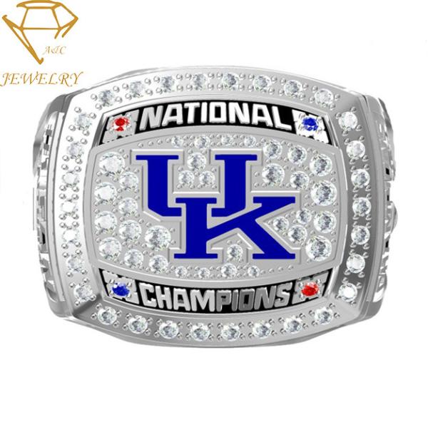 Silver Football National Custom Championship Ring