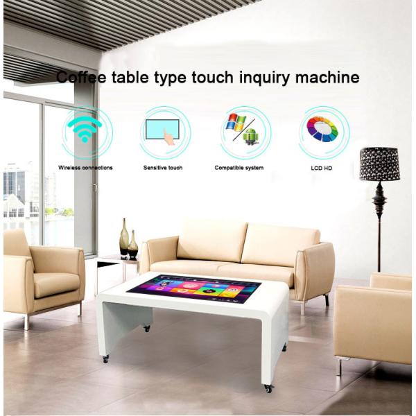 Multi Language Support Digital LCD Interactive Touch Screen Coffee Table For Business