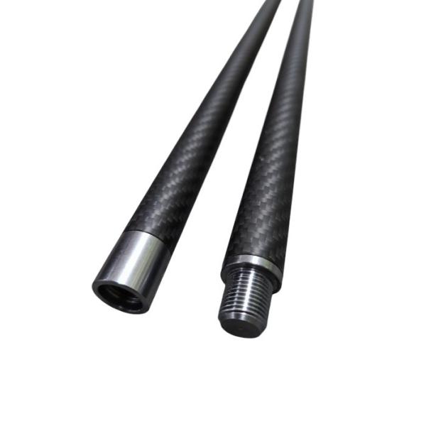 Poids léger Poteaux télescopiques en fibre de carbone Poteaux d'extension pour outils de sport