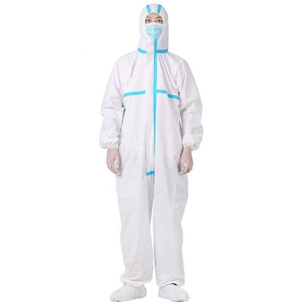 Breathable Disposable Protective Clothing With Elastic Cuff / Waist / Hood