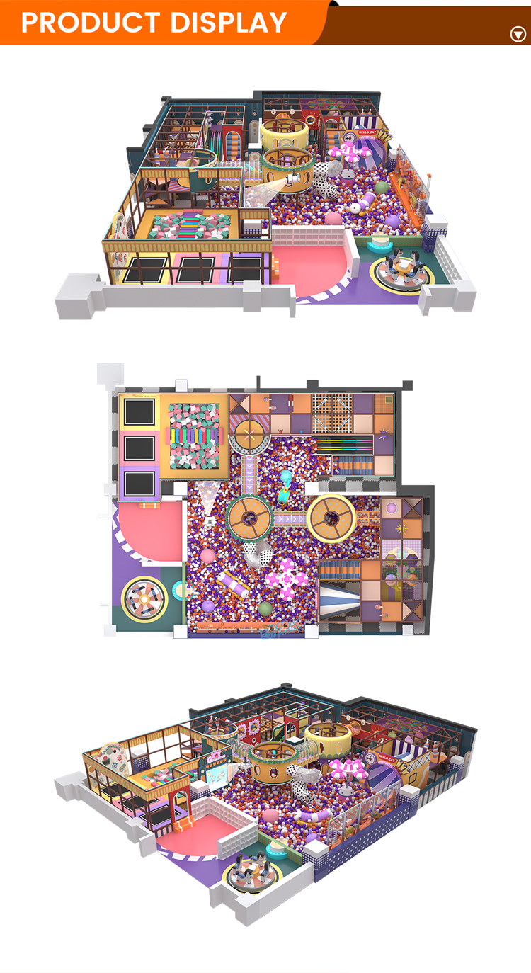 Commercial Indoor Playground Equipment for Kids Entertainment Center