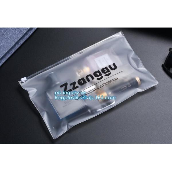 EVA Garment Packing Bag With zipper slider, cpe frosted zip lock bag with slide Zip lockk, Large Slider Zip Lock Plastic C