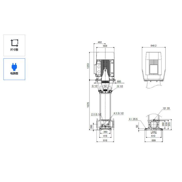 Grundfos  CR 215-7-2 Boiler Water Supply Pump Vertical Multi-Stage Stainless Steel Centrifugal Pump