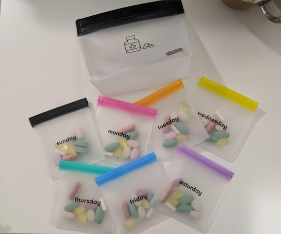 Small Medicine PEVA k Packaging Bag 3*3inches Size