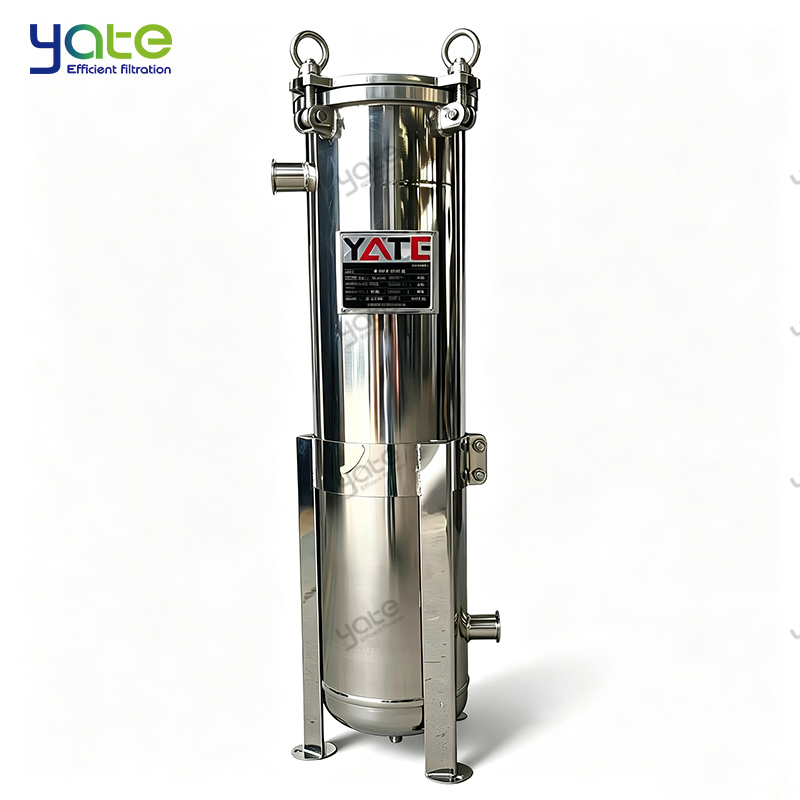 Sanitary Polished Single Bag Filter Housing Wine Production Wine Pre‑filtration Fruit Wine Fermented Liquid Purification Customizable