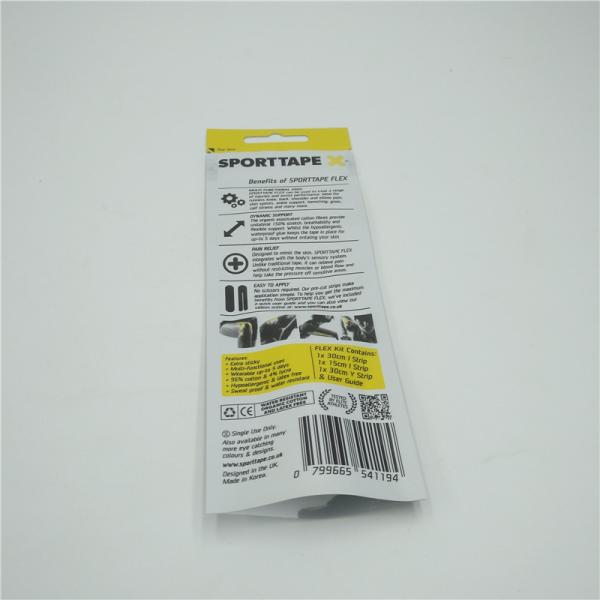 Hanging Bottom Open Plastic Pouches Packaging , Three Side Seal Pouch Custom Printed