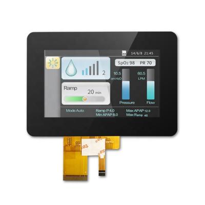 tela do módulo de 480x272 4.3inch TFT LCD com CTP, 12 horas, ST7282, exposição de RGB-24bit TN