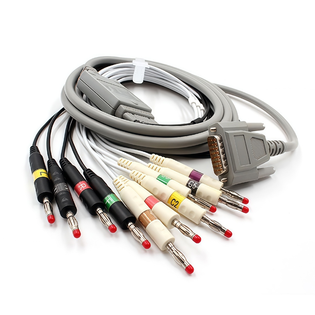 ECG9620P 9130 1350 10 Lead ECG Cable Compatible With Nihon Koden ECG Machines