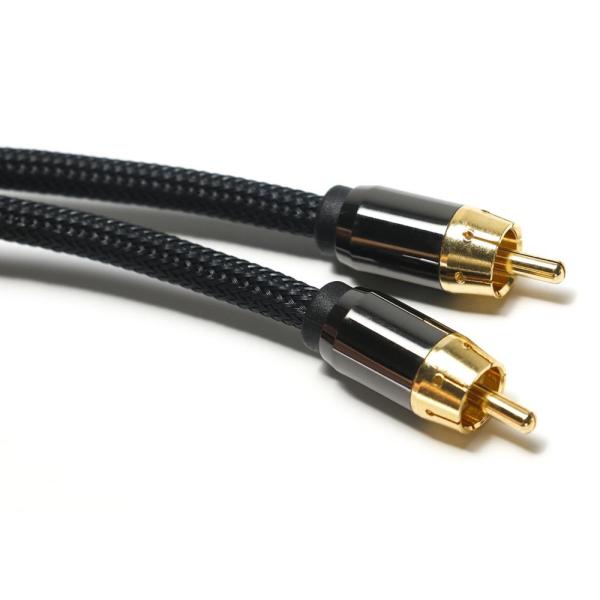 Цифровой аудиокабель RCA 3,5 мм, вязаный нейлоновый трос с покрытием из алюминиевого сплава, золотой разъем, высококачественный разъем для звуковой панели