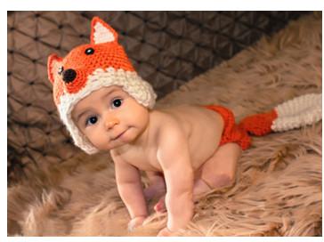 orange Fox baby hat cap  Baby Photography Prop Crochet Hats underwear Animal Hat Cap beani