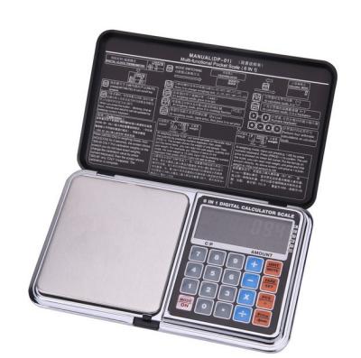 Balance de précision pour bijoux de 0,01 g avec fonction de comptage, écran bleu et affichage de l'heure et de la température, balance de poche numérique