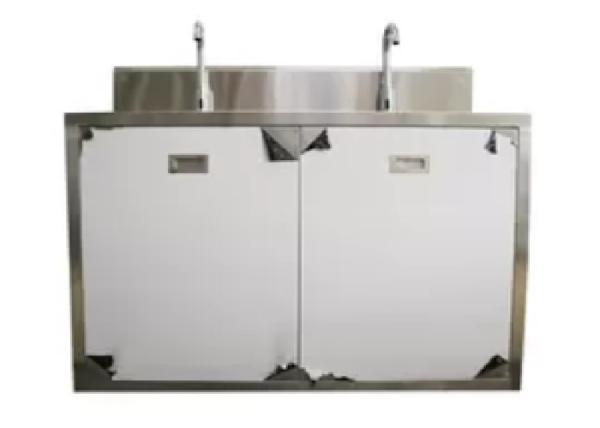 Dissipador médico de aço inoxidável personalizado da lavagem da mão de 304 equipamentos do quarto desinfetado