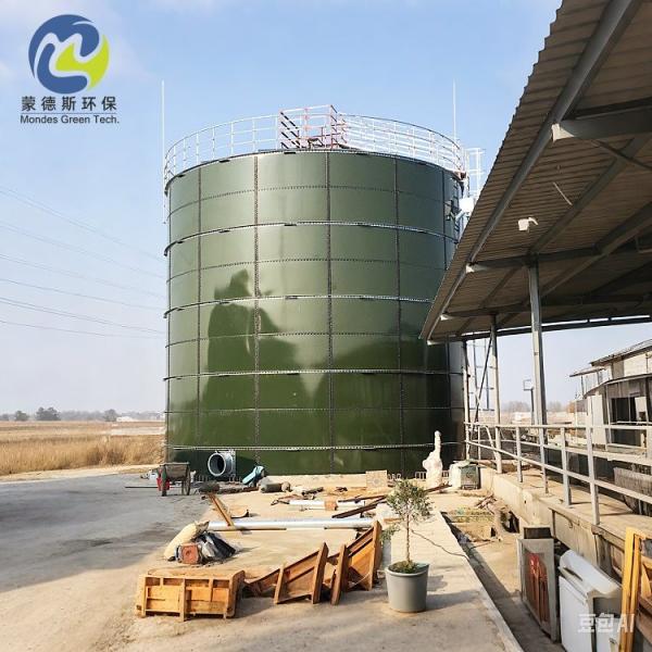 Dark Green Corrosion Resistance GFS Bolted Tank For Fire Suppression Water Storage